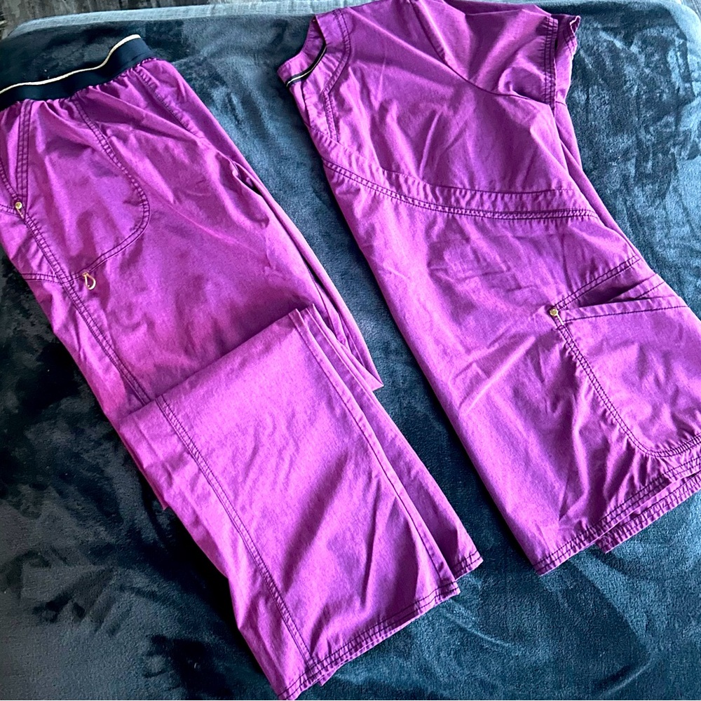 Scrub star ⭐️ heather mauve set XL